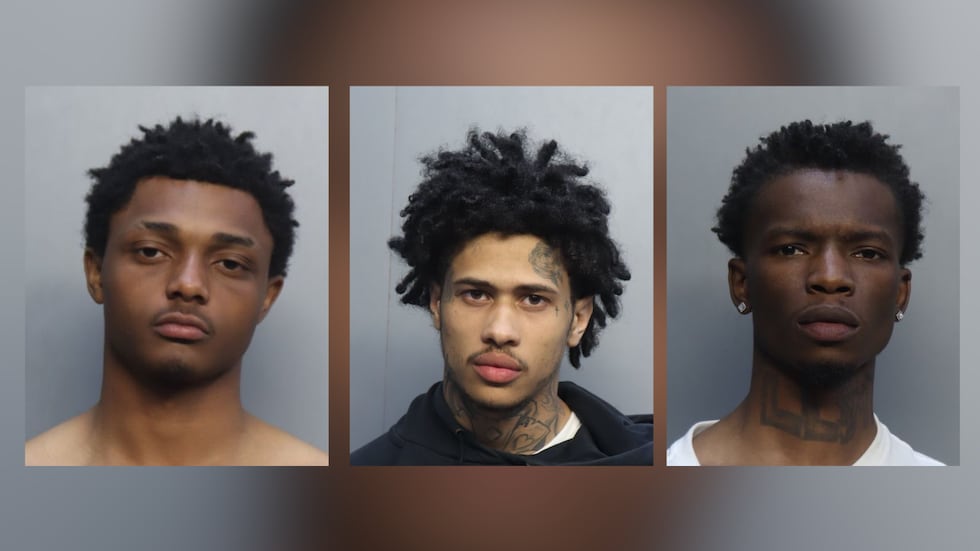 Elijah Russell, Treison Booker and Cortez Johnson (left to right)