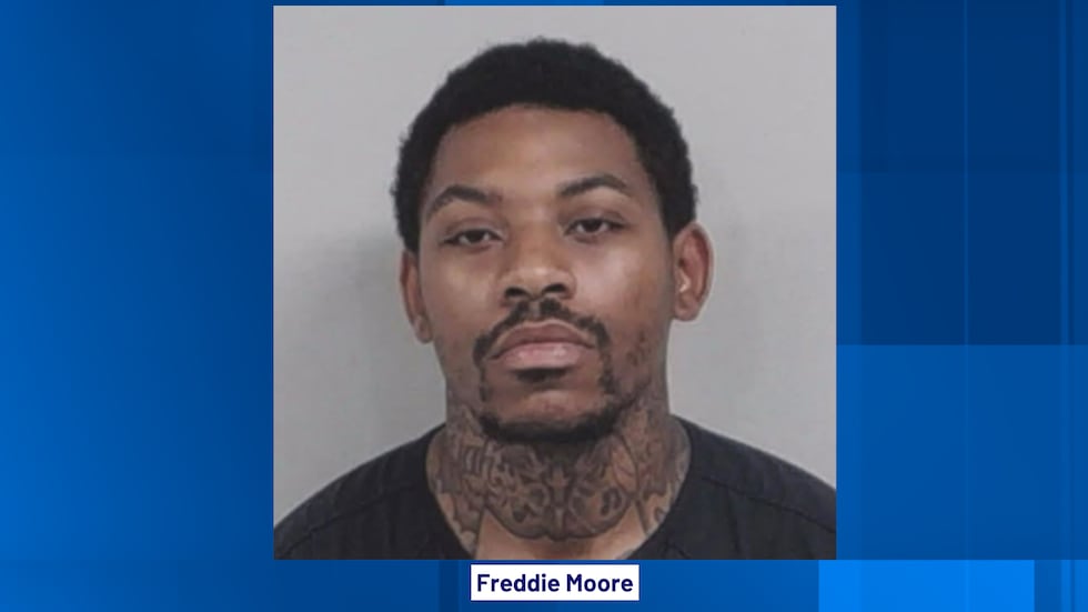 Freddie Moore's mugshot.