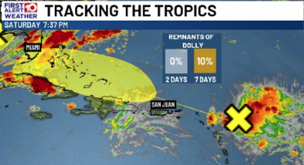 The latest on the Remnants of "Dolly"