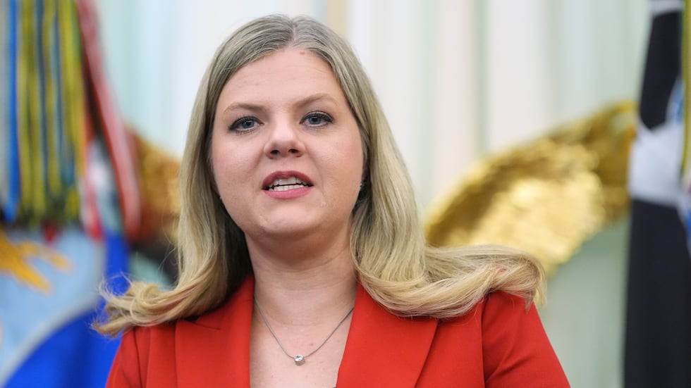 Heidi Overton, deputy director of the White House Domestic Policy Council, speaks during a...