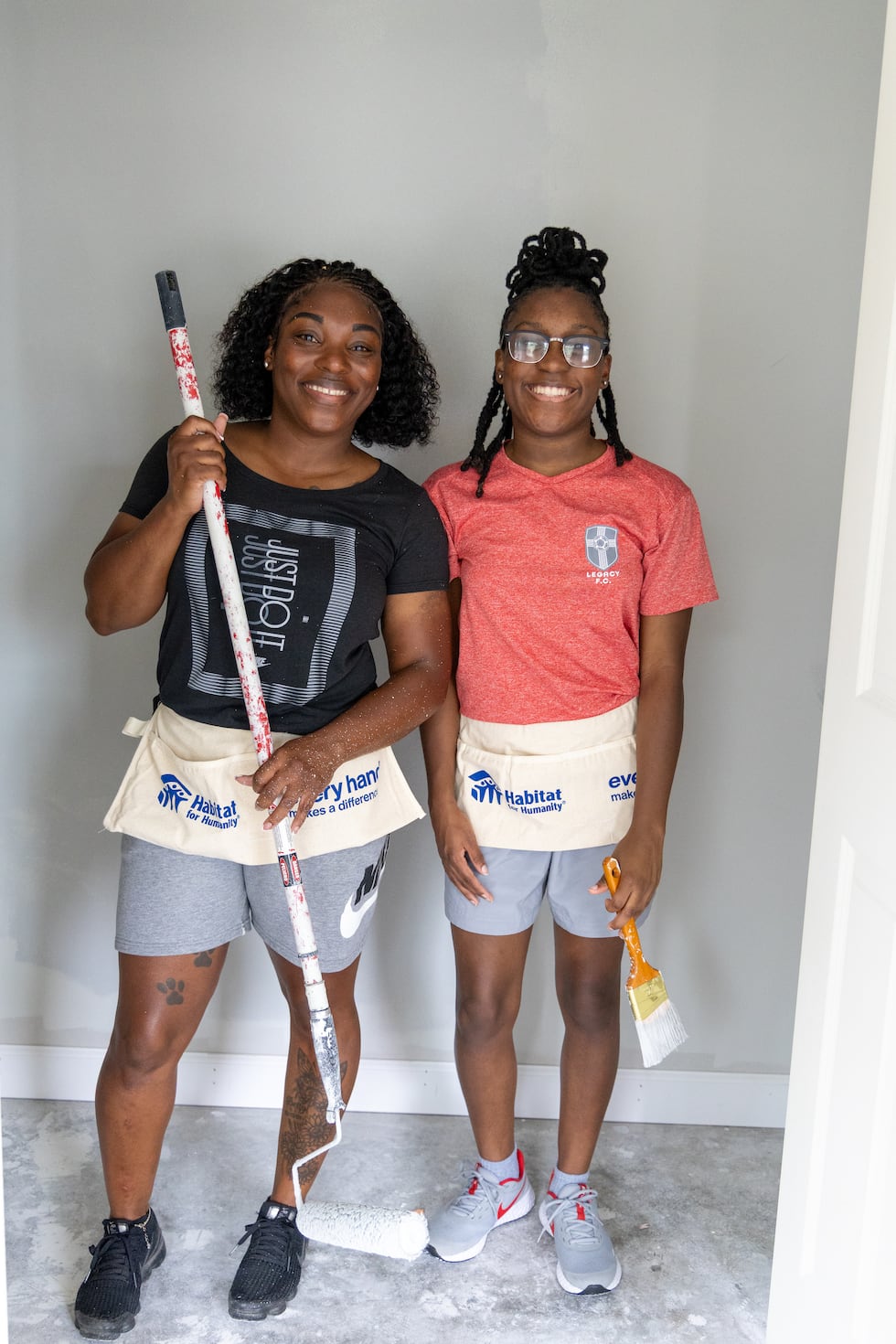 The Pascoe family moved into a Habitat for Humanity home.