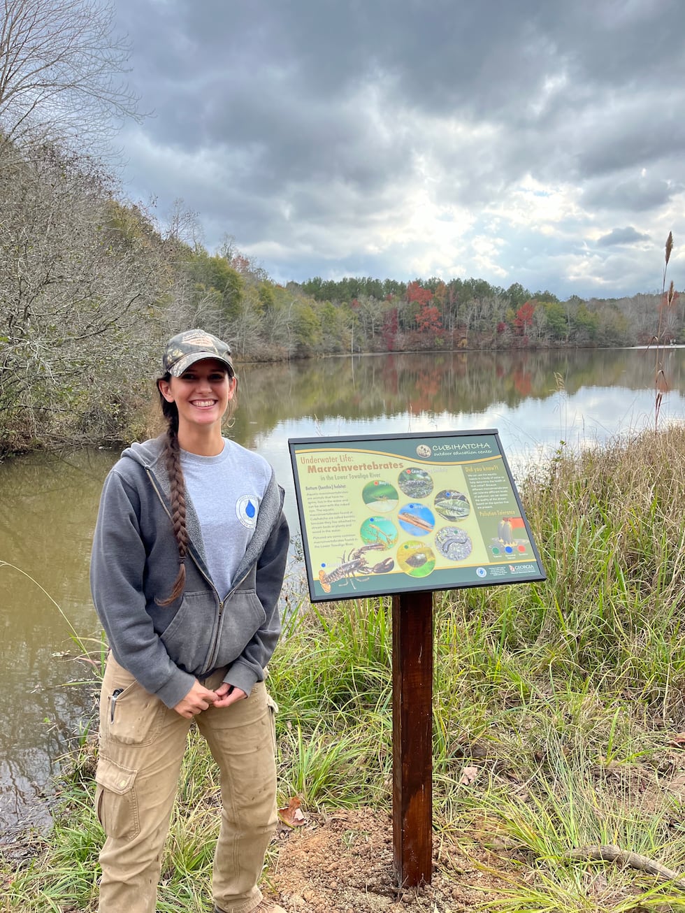 Interpretive signs installed at Henry County's Cubihatcha Outdoor Education Center via a...