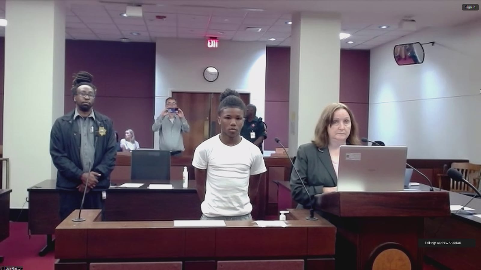 Anthony Rivers III appeared in court Monday morning, where a judge ordered him to remain...