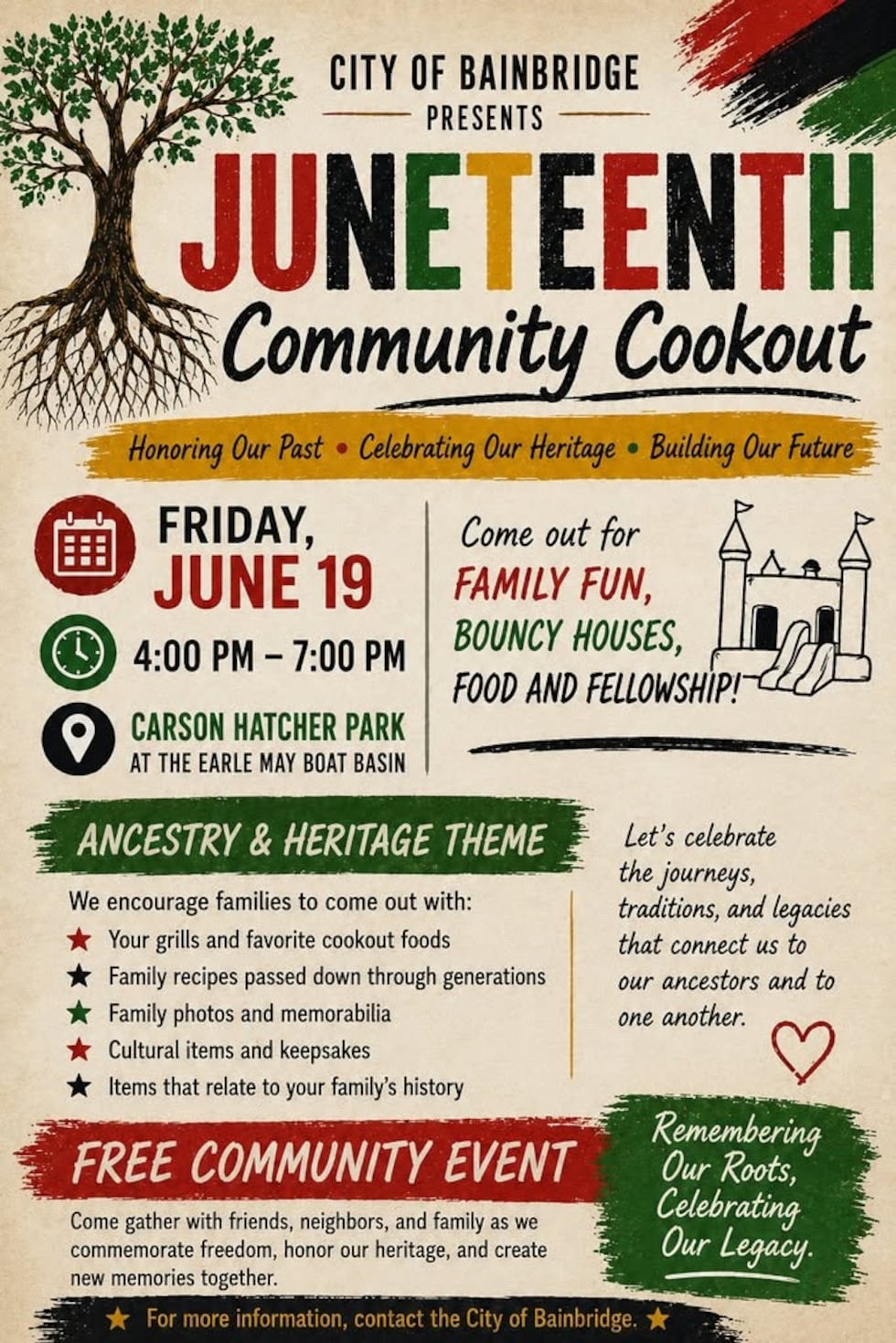 Juneteenth Family Cookout, Bainbridge