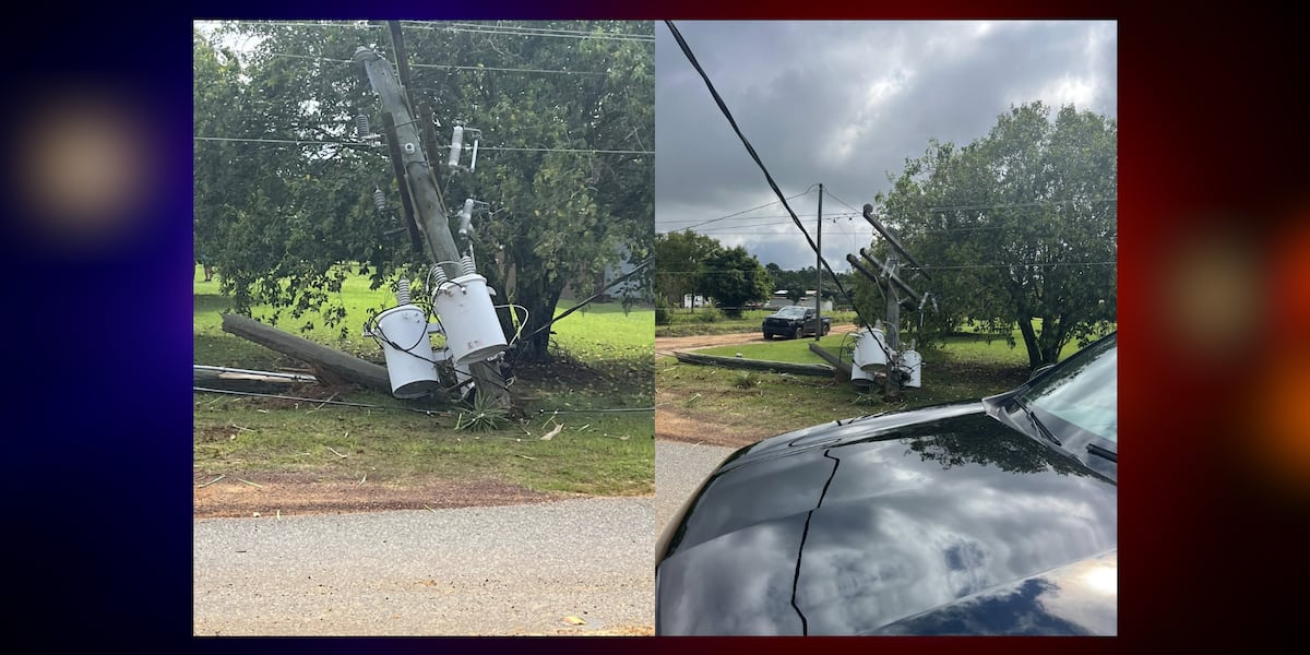Power Line Crash Repairs underway after crash led to downed power line in Grady County