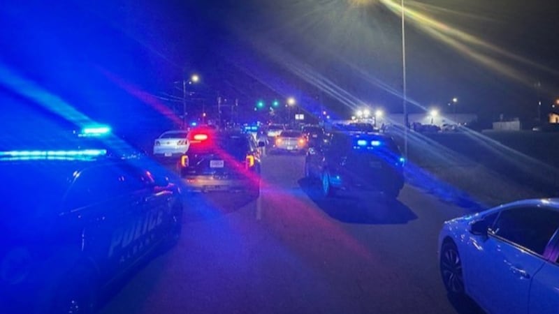 An officer has been shot while responding to an incident at the Mt. Zion Garden Apartments.