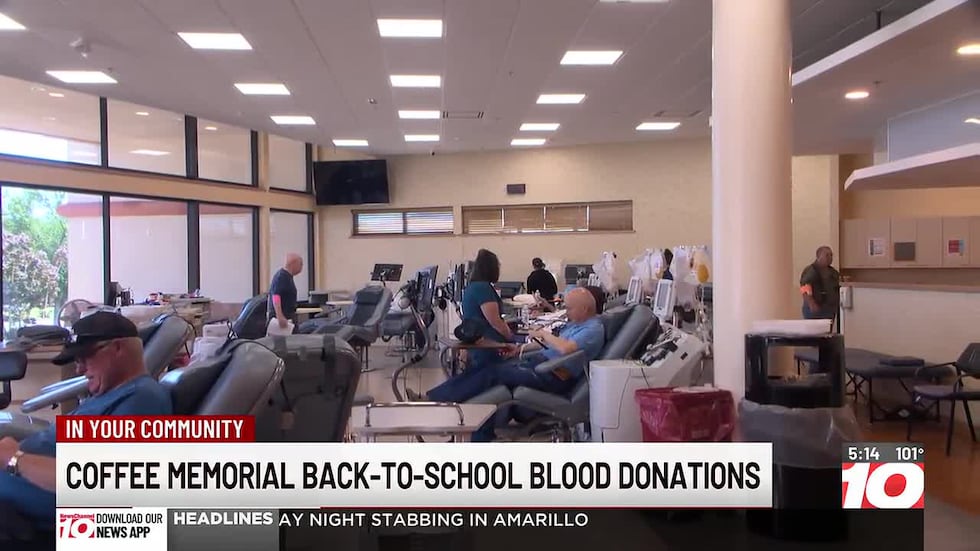 Coffee Memorial Blood Center hosting back-to-school blood drive