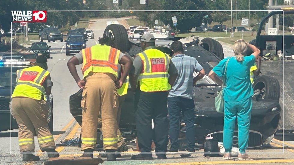 APD is on the scene of a crash on Nottingham Way on Sept. 9, 2025.