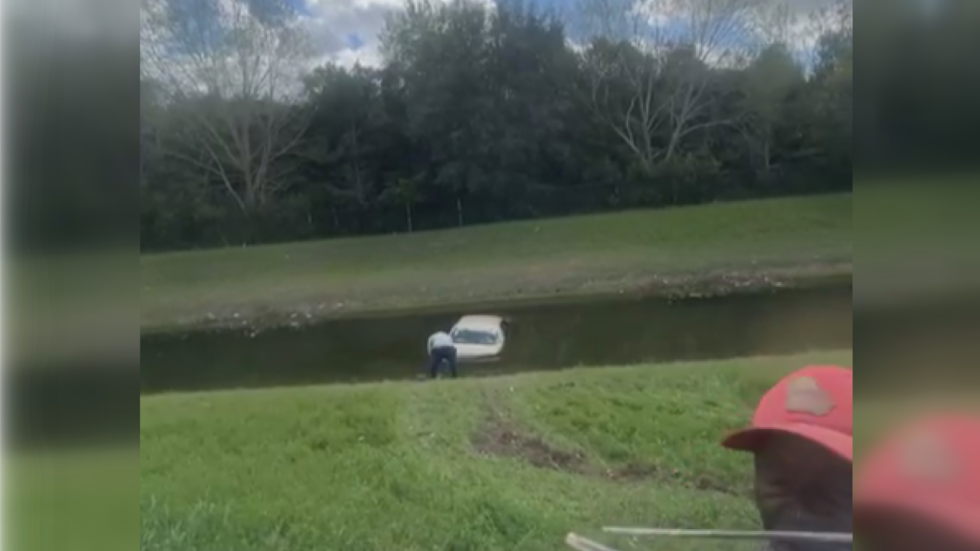 SGA grandfather and teen escape after car sinks during driving lesson