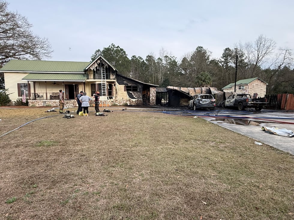 Fire started in carport area