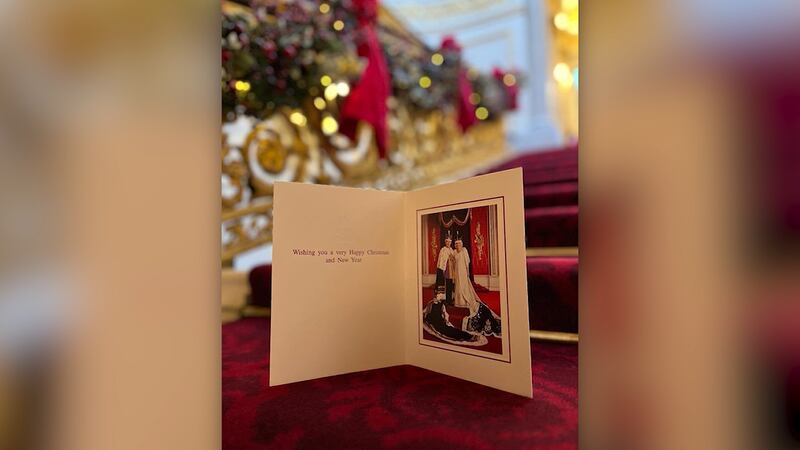 Buckingham Palace released a photo of the Christmas card King Charles and Queen Camilla will...