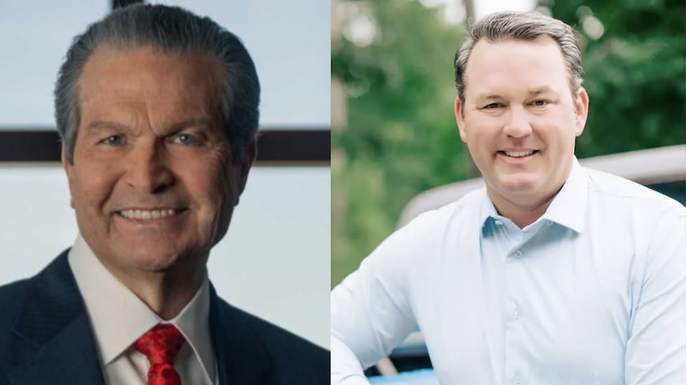 Rick Jackson, left, and Burt Jones, right, are vying for the Republican nomination for governor.