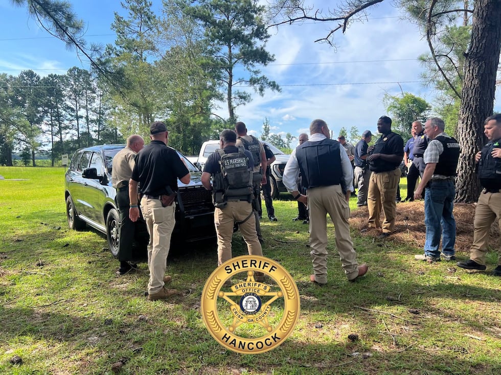Several Law enforcement agencies came together to arrest a suspect wanted for shooting near...