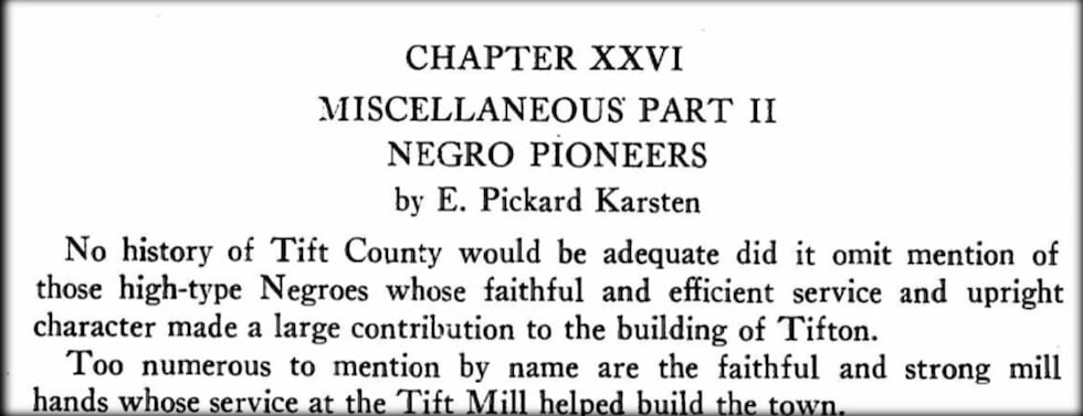 A Tifton native is working to make sure local Black history is not forgotten, using archives,...