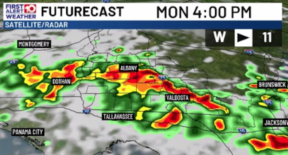 Widespread Storms in the Afternoon