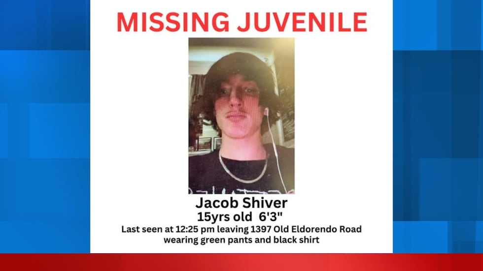 If you have any information on Jacob Shiver's whereabouts, please contact Vincent Edmond at...