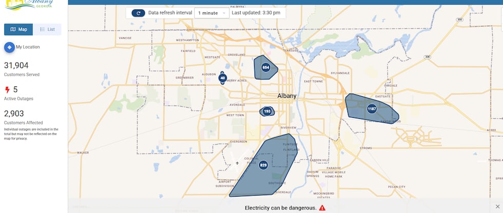 2,903 Customers affected