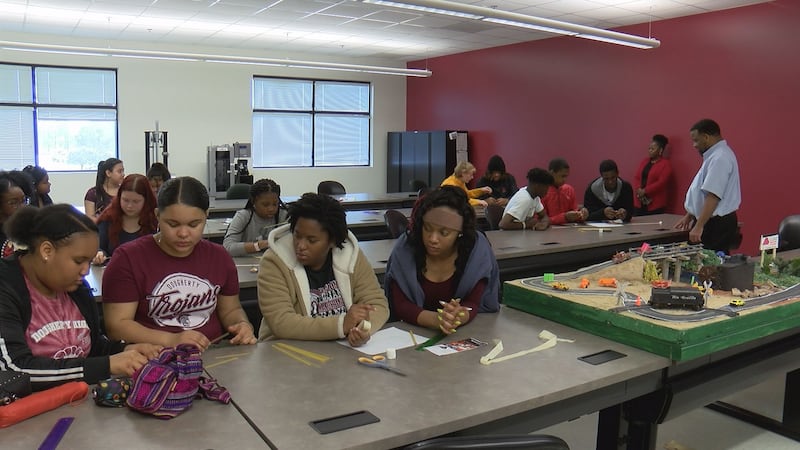 Students participate in Monroe High School's Engineering and Technology Pathway Program....