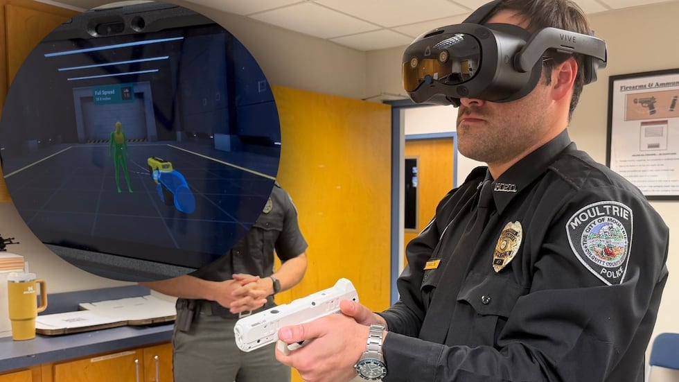 New VR training drops Moultrie officers into high-stakes scenarios before they hit the streets