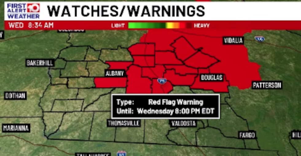 Avoid Burning Today, Red Flag Warning in effect this Afternoon.