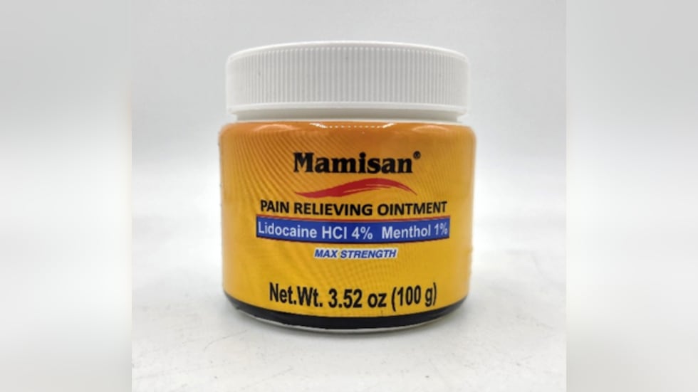 Mamisan Pain Relieving Topical Ointment jars were recalled because the packaging is not...