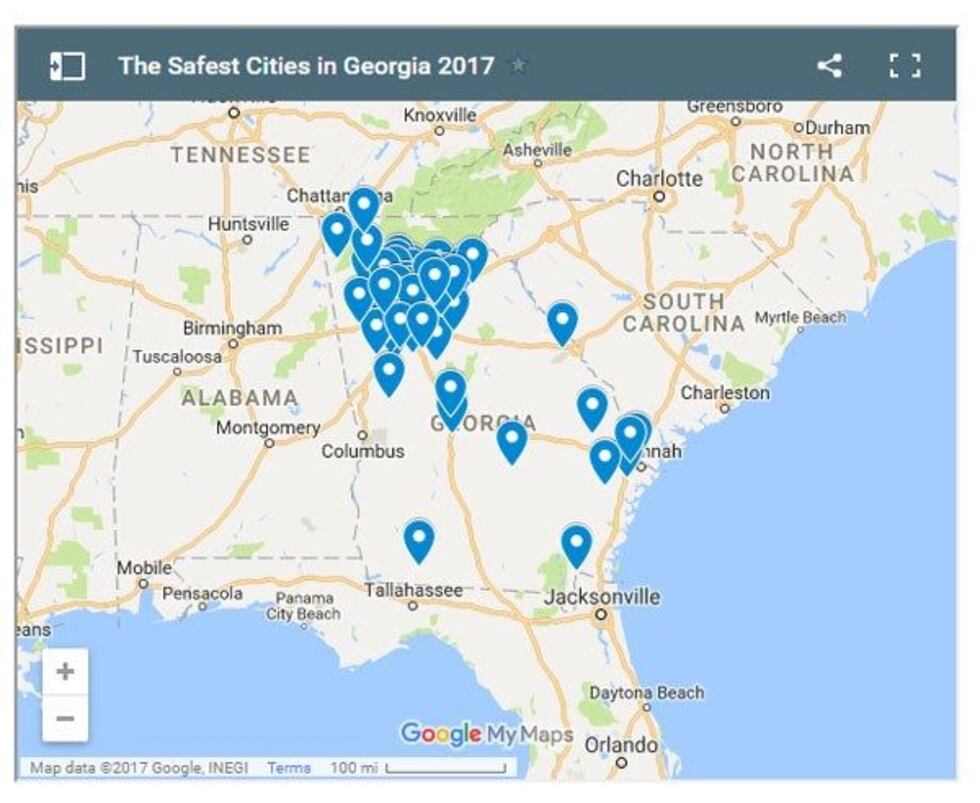 Here's where the safest cities are (Source: Safewise)