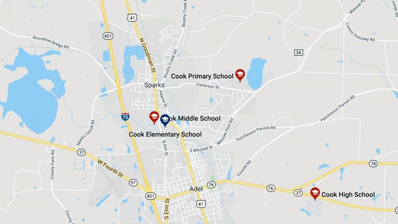 Cook Middle School Map Cook Co. schools on lockdown