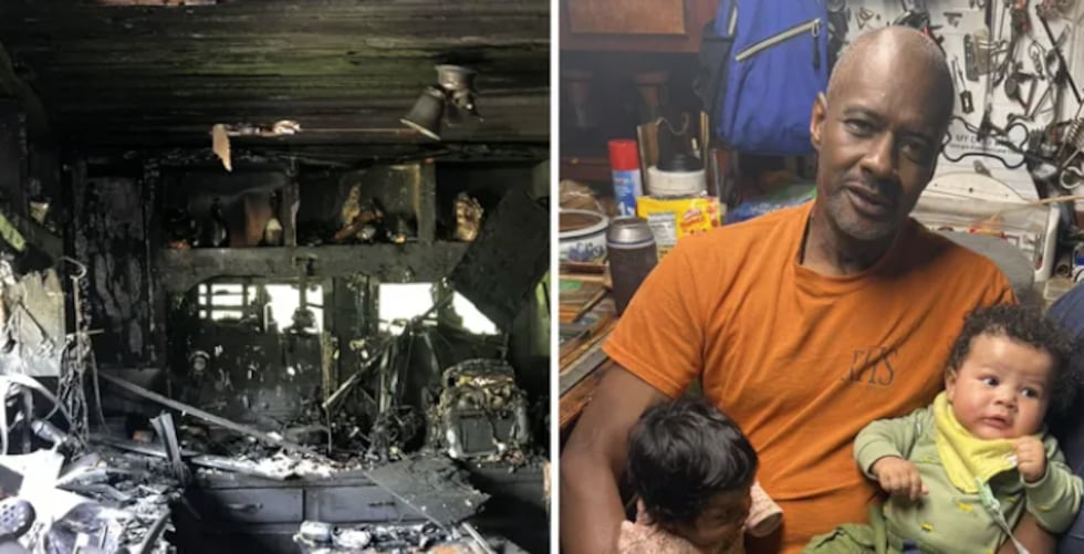 Man arrested for disorderly conduct while trying to save burning home