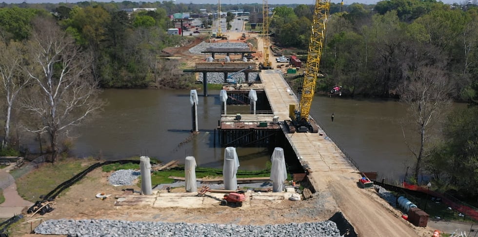 Drone image of bridge