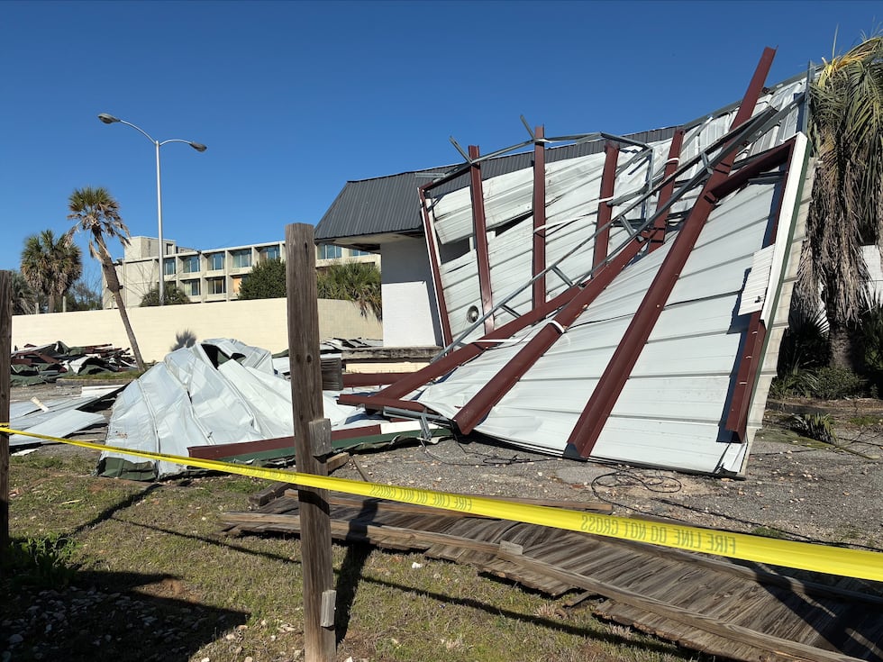 Downtown Albany, local motel damaged in severe weather Thursday