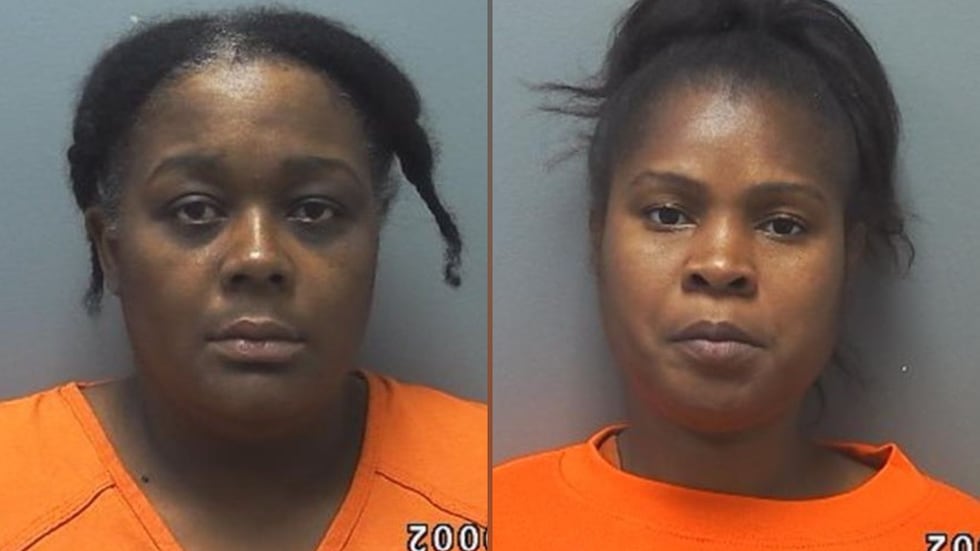 Melissa Holland, left, and Ebony Washington have been sentenced to 10 years in prison after...