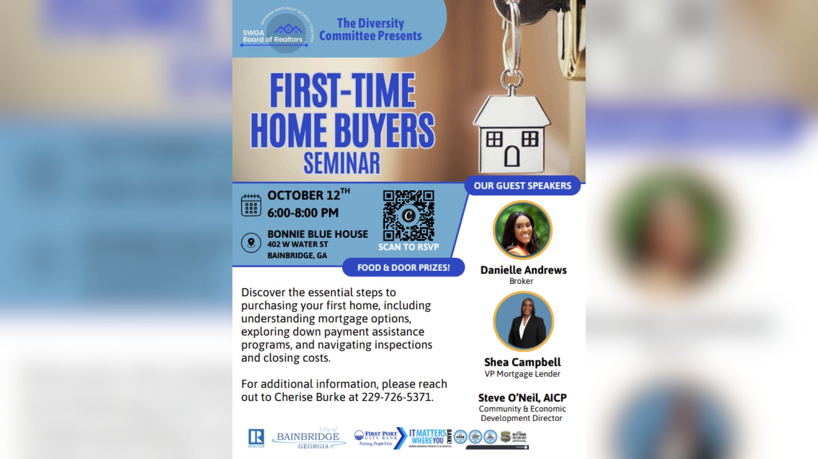 The seminar will cover mortgage options, down payment assistance and more