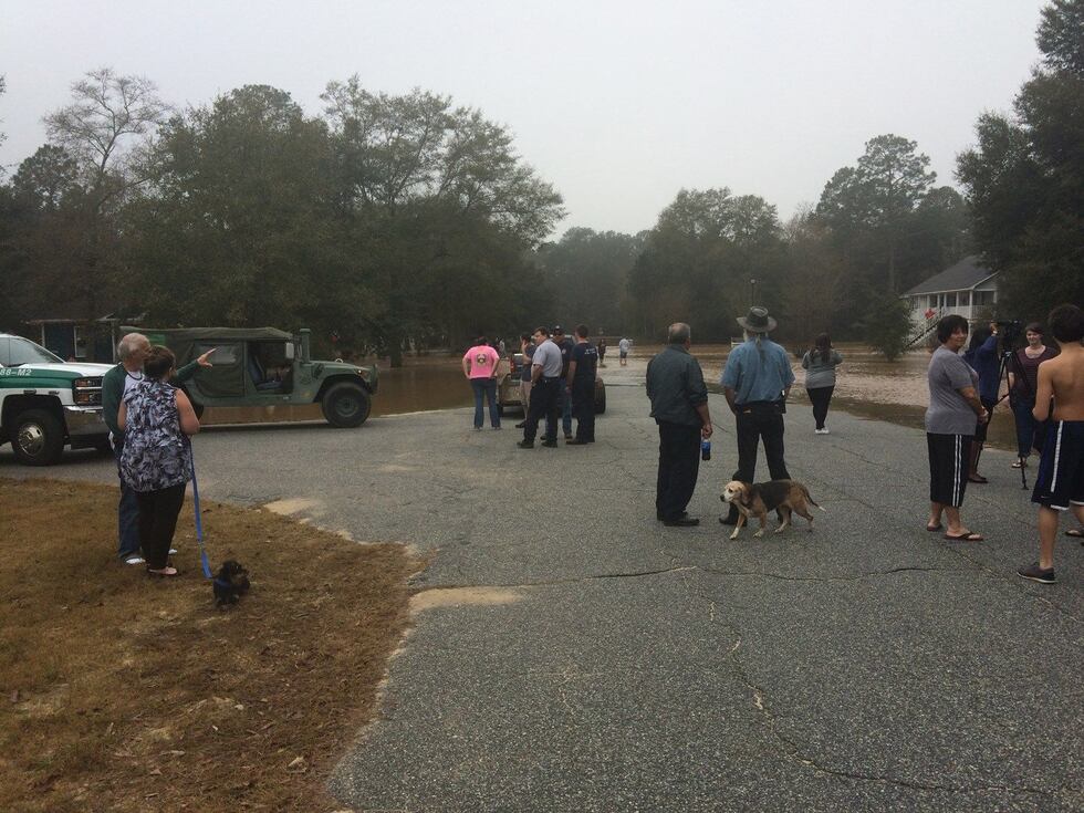 Water levels are expected to crest.