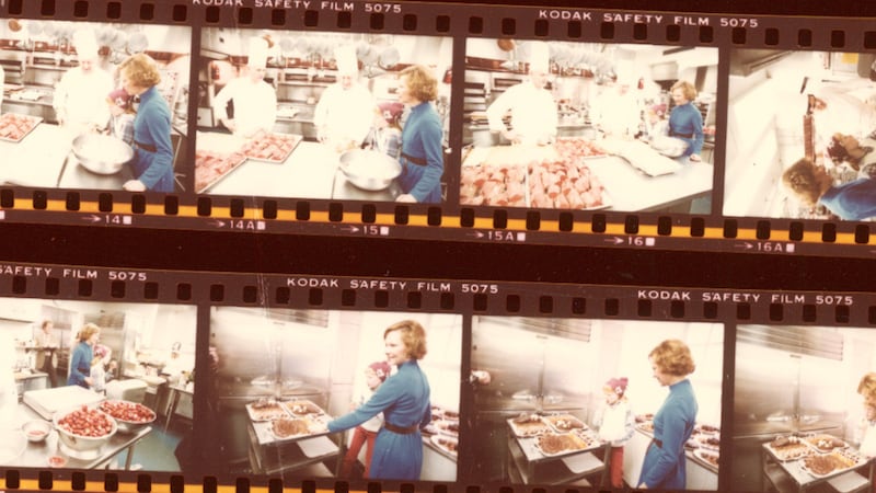 In this collection of photographs from the National Archives Catalog, Rosalynn Carter is shown...