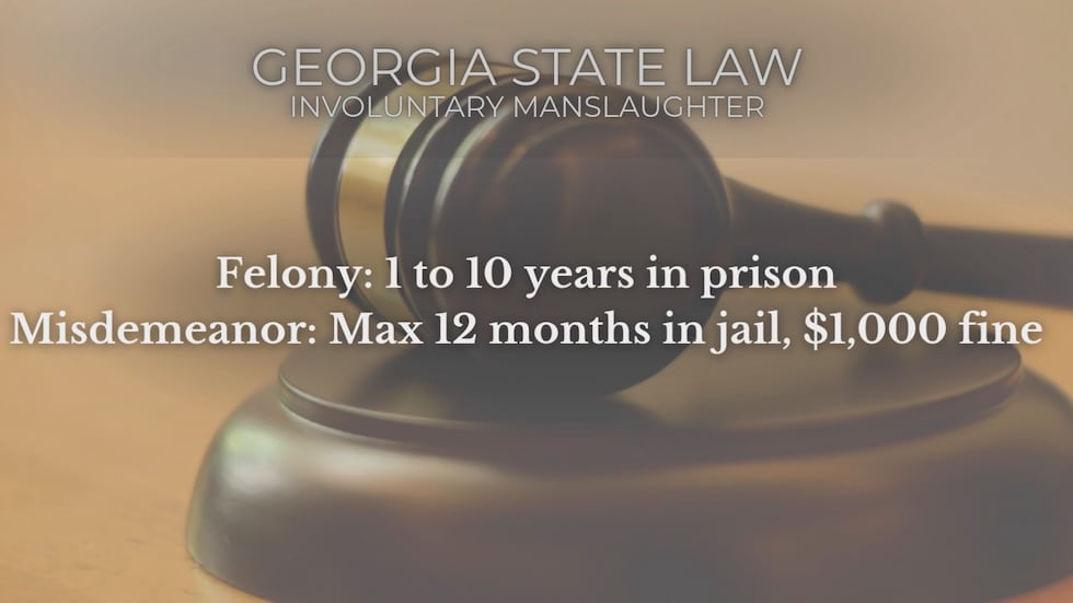 If the charges are reduced, this is the punishment's for felony or misdemeanor involuntary...