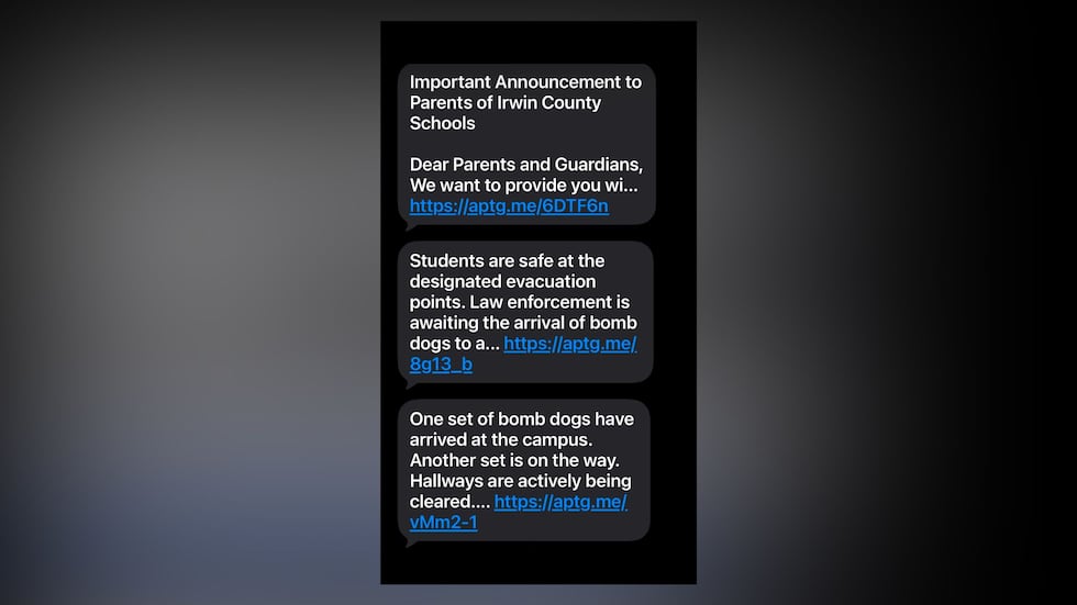 District leaders are asking parents and guardians not to come to the school at this time.