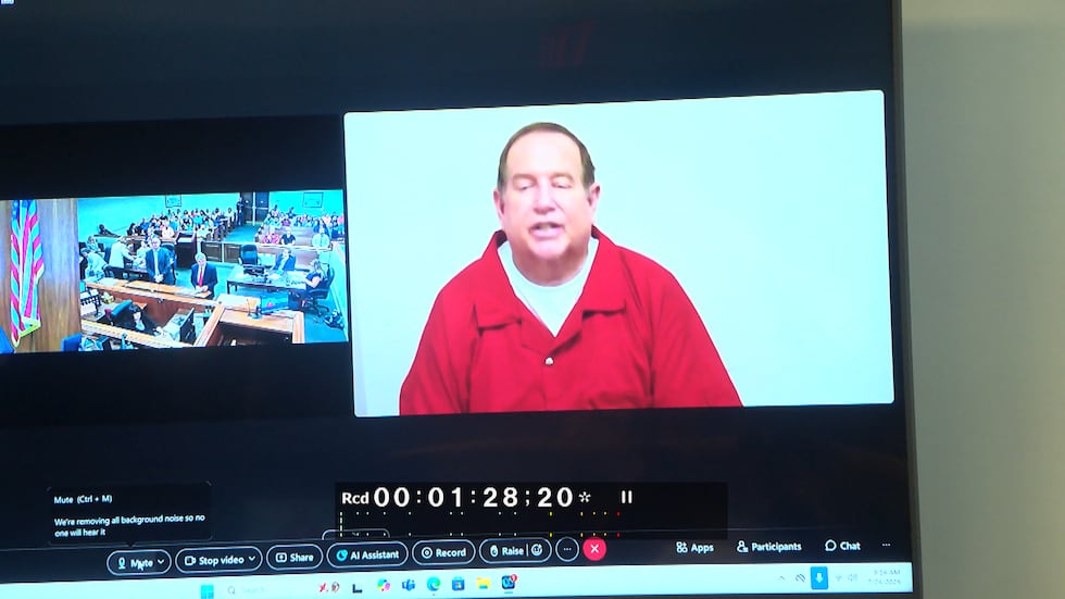 Jon Worrell, accused in the murder-for-hire killing of his wife, Doris Worrell, appeared...