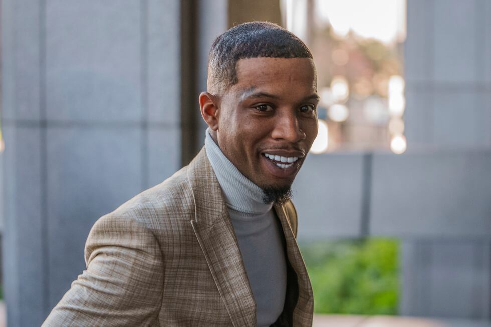 FILE - Singer Tory Lanez returns to the Clara Shortridge Foltz Criminal Justice Center for his...