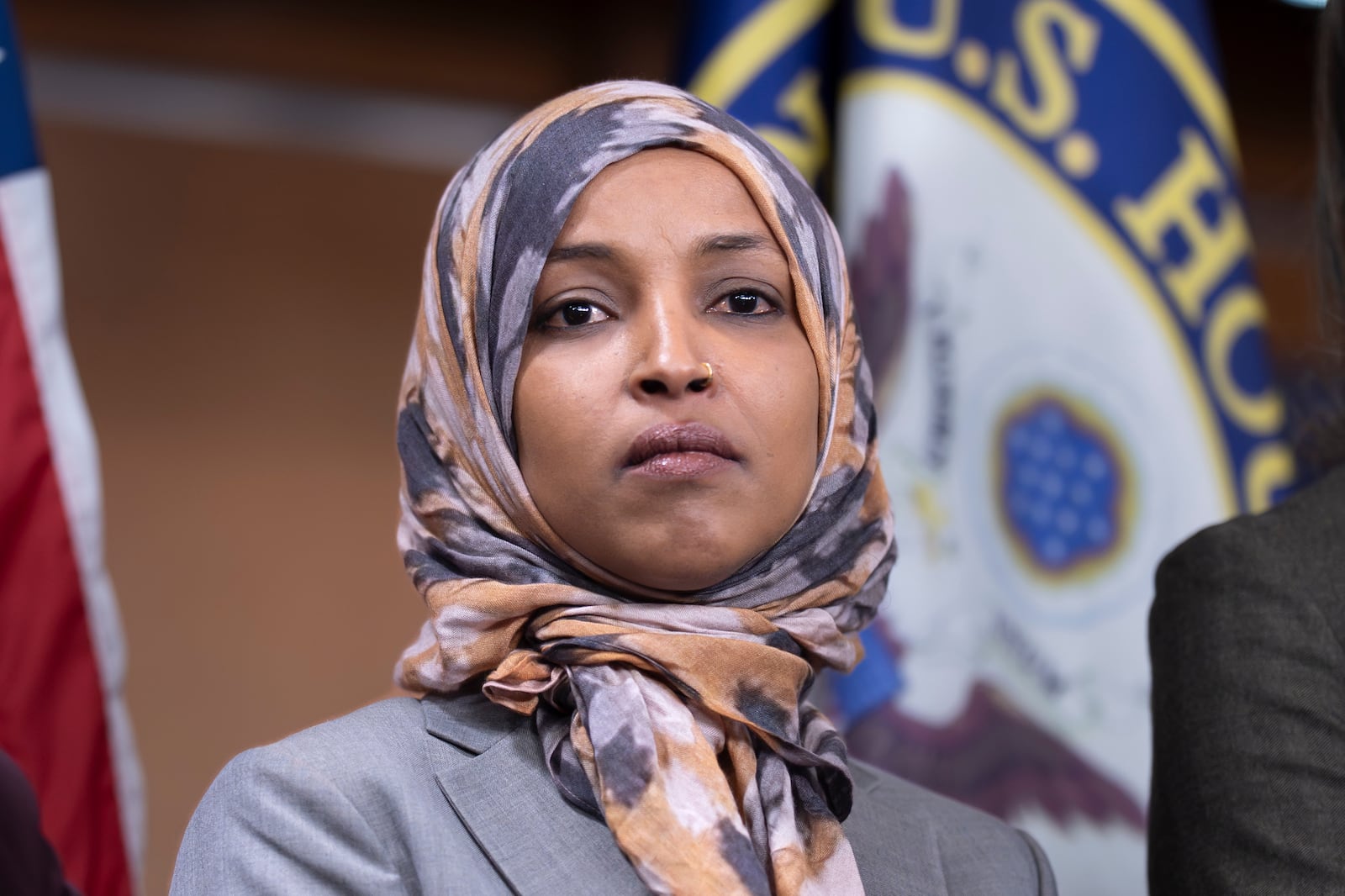 FILE -- Federal agents searched Rep. Ilhan Omar’s Washington-area home under a judicially...