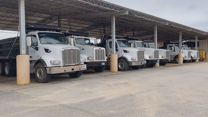 Right now public works only has one truck driver and 7 trucks.
