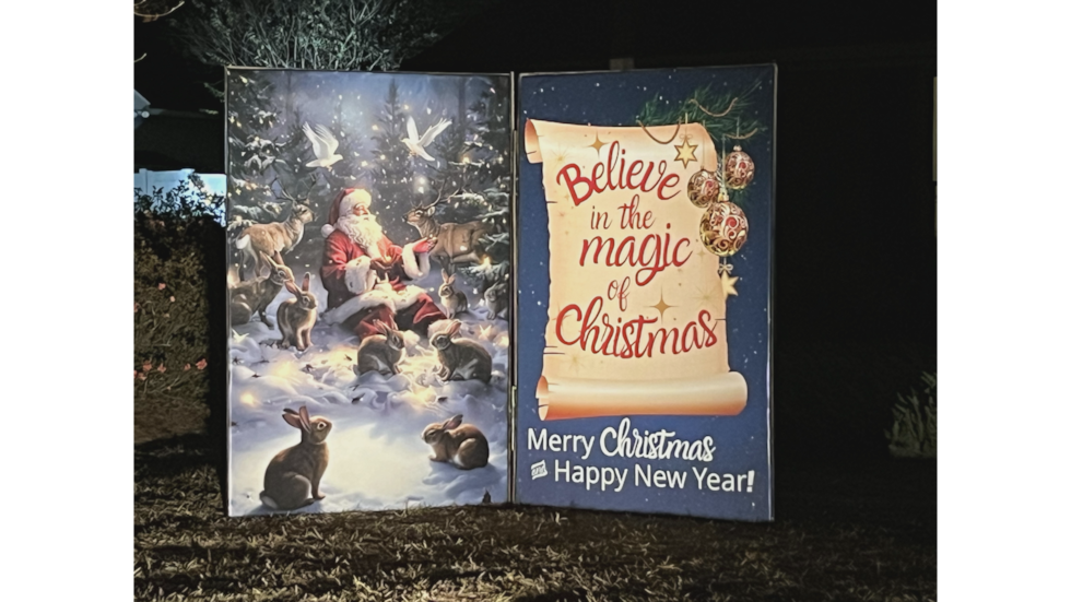For almost 40 years Bud McKey Circle has been the center for life-size Christmas cards. All 45...