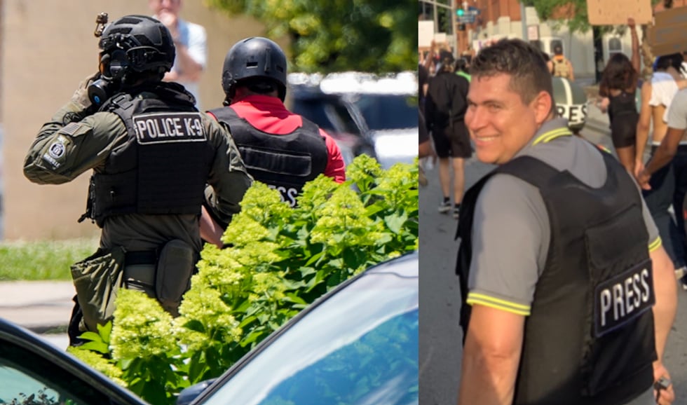 Mario Guevara was initially arrested while covering an anti-ICE protest in DeKalb County on...