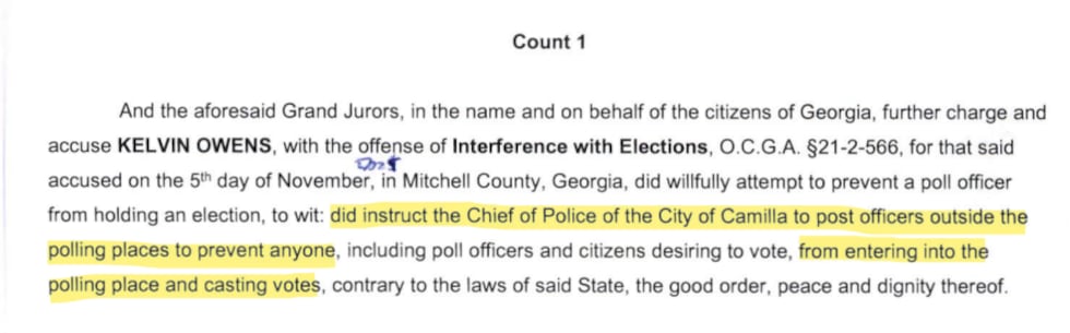Election officials indicted on Election Interference