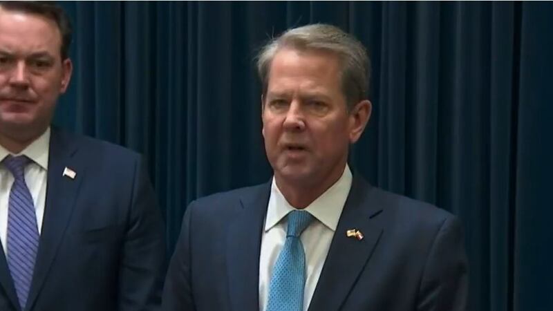 Gov. Kemp gives an update on Thursday's storms that ripped through the state and caused...