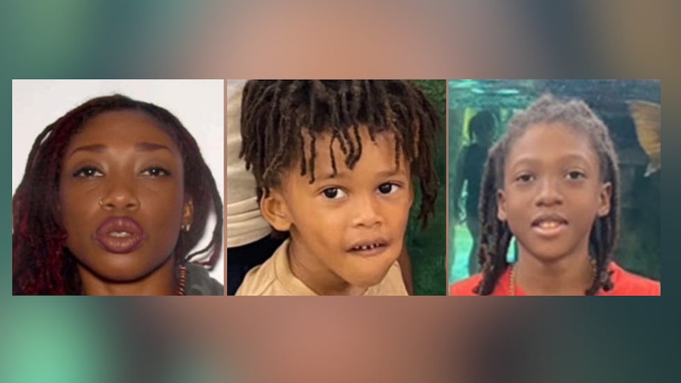 Audrey Turner, Aizon Turner and Akachi Turner (left to right)