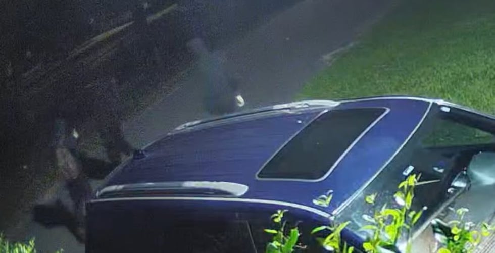 Three suspects in black clothing targeted unlocked vehicles at multiple locations