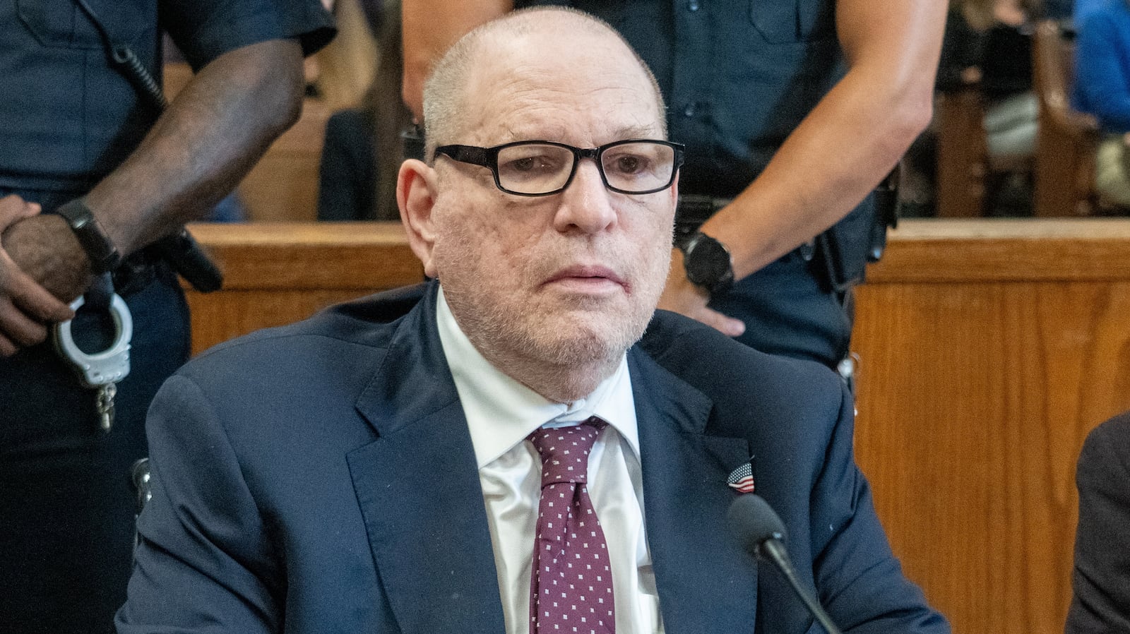 Harvey Weinstein appears in Manhattan Court for sentencing Wednesday, Sept. 23, 2026 in New York.