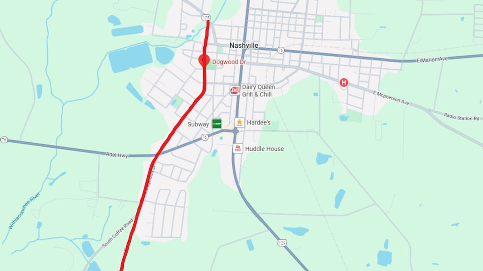 Dogwood Drive in Berrien County, Georgia.