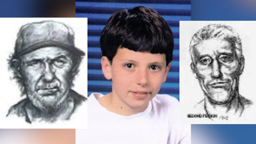 Levi Frady and sketches of two possible witnesses