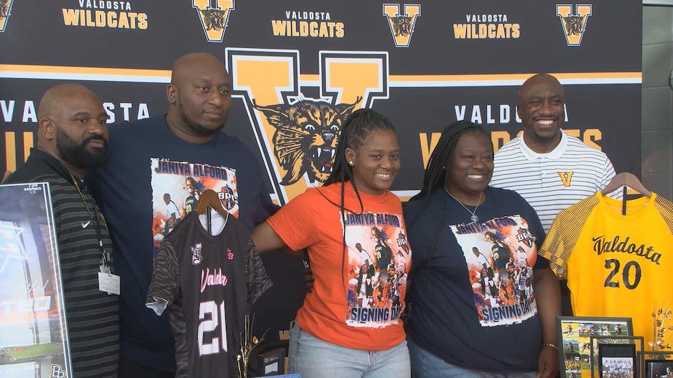 Alford makes history becoming the first Lady Cat to sign for flag football